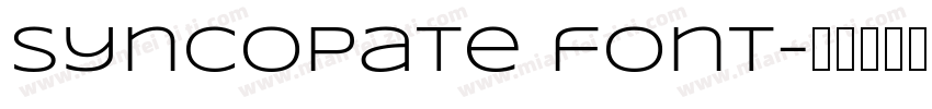 Syncopate font字体转换